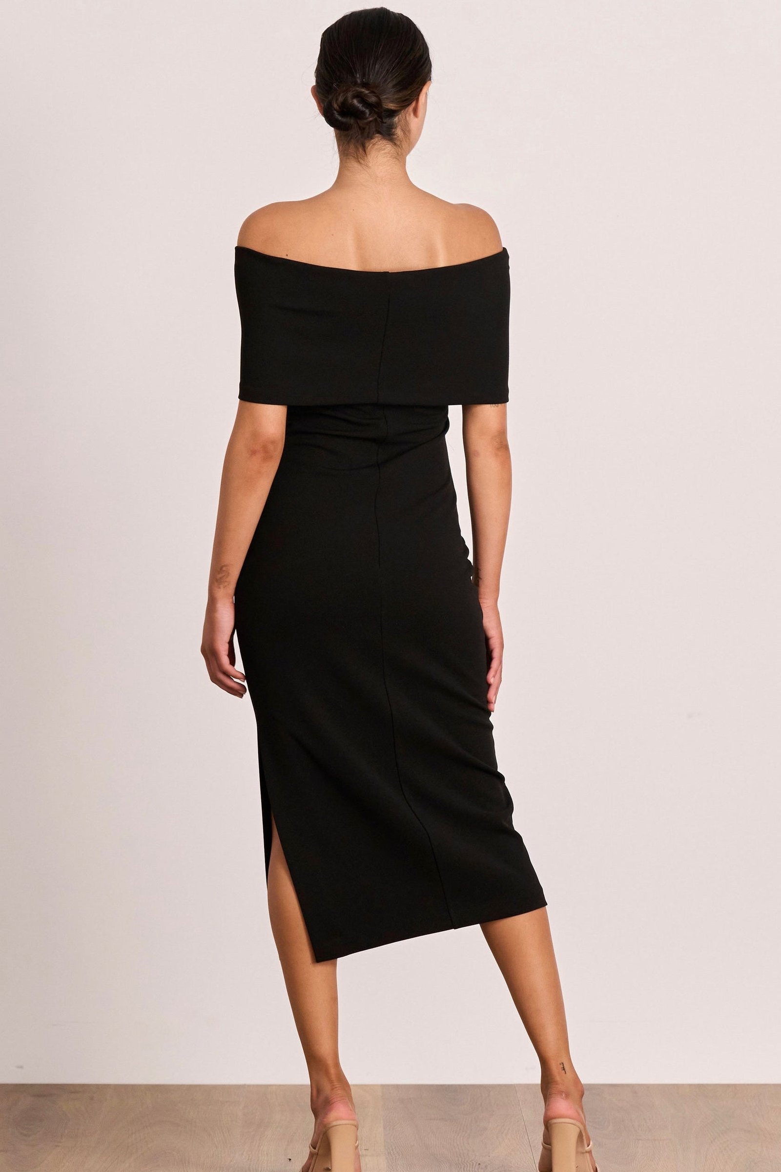 PASDUCHAS CHAKRA MIDI DRESS - BLACK photo 4