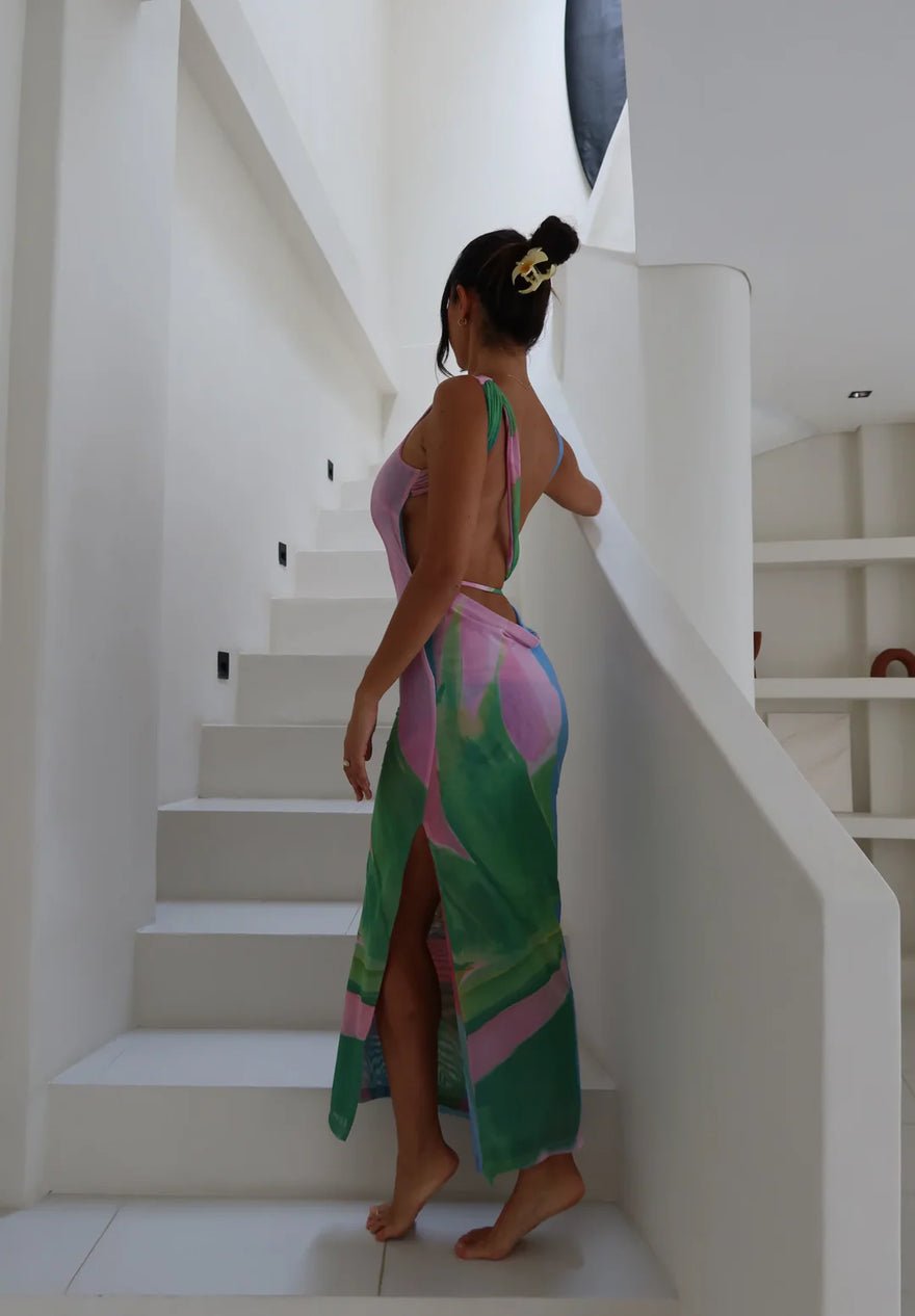 She is Olla Luelle Midi Dress In Gaia photo 4