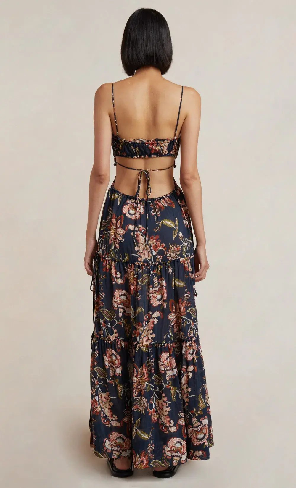 Bec & Bridge Lori Tie Maxi Dress Floral Print Size 8 photo 3
