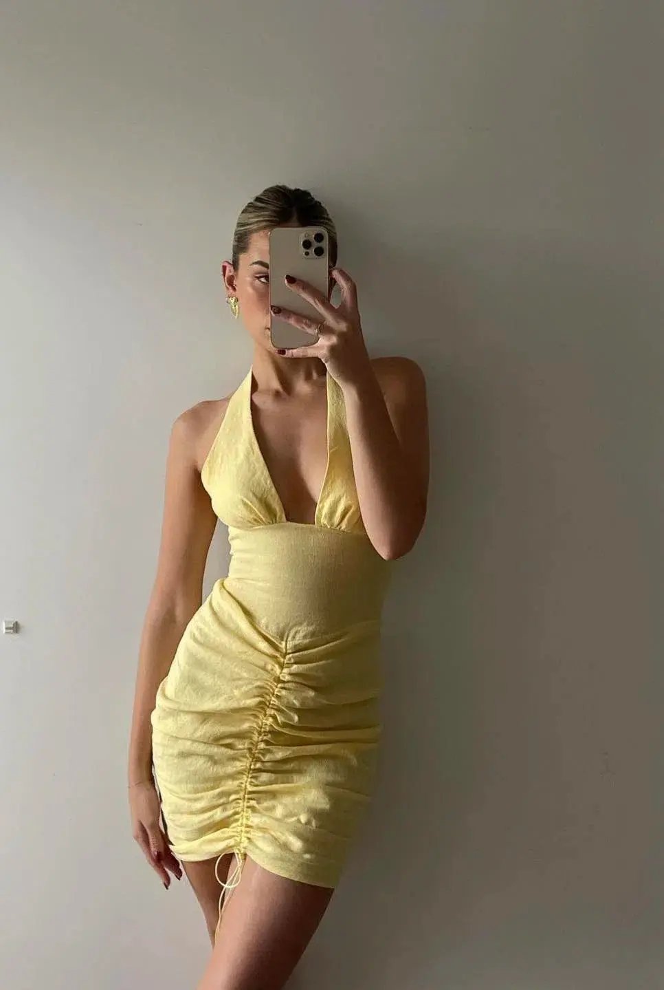 Natalie Rolt Magda Mini Dress Yellow Size 1 / AU 8 photo 3