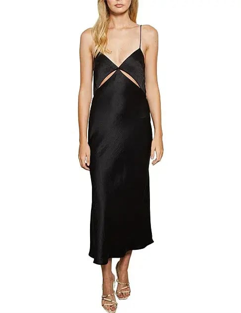 Bec & Bridge Mila Midi Dress Black Size 10 photo 3