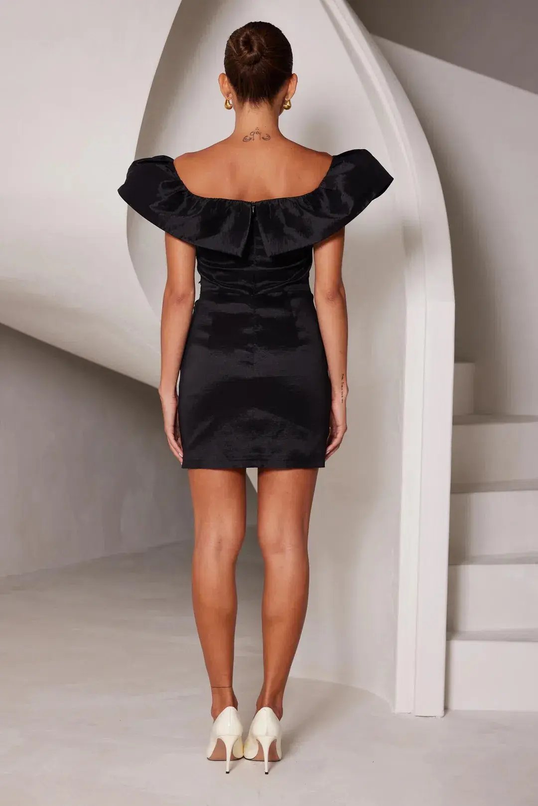 Elle Zeitoune Avi Mini Dress Black Size 8 photo 6