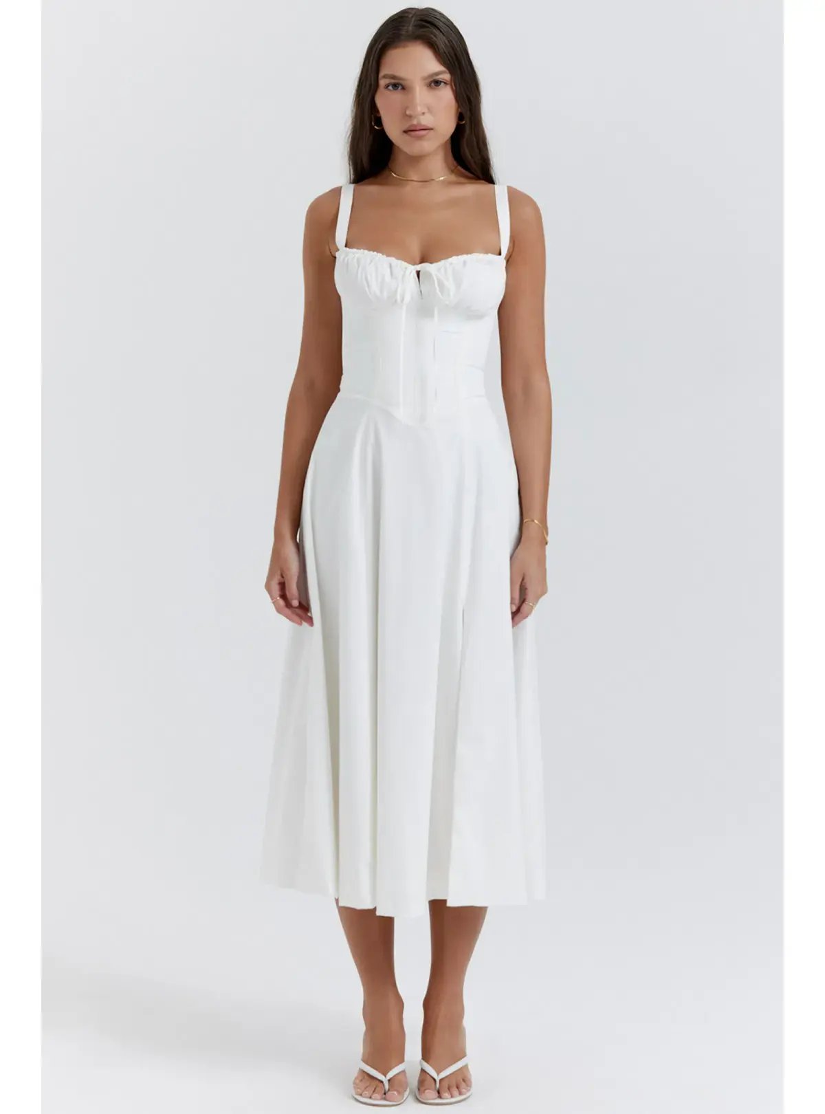 House of CB Carmen Dress White Size S / AU 8 photo 2