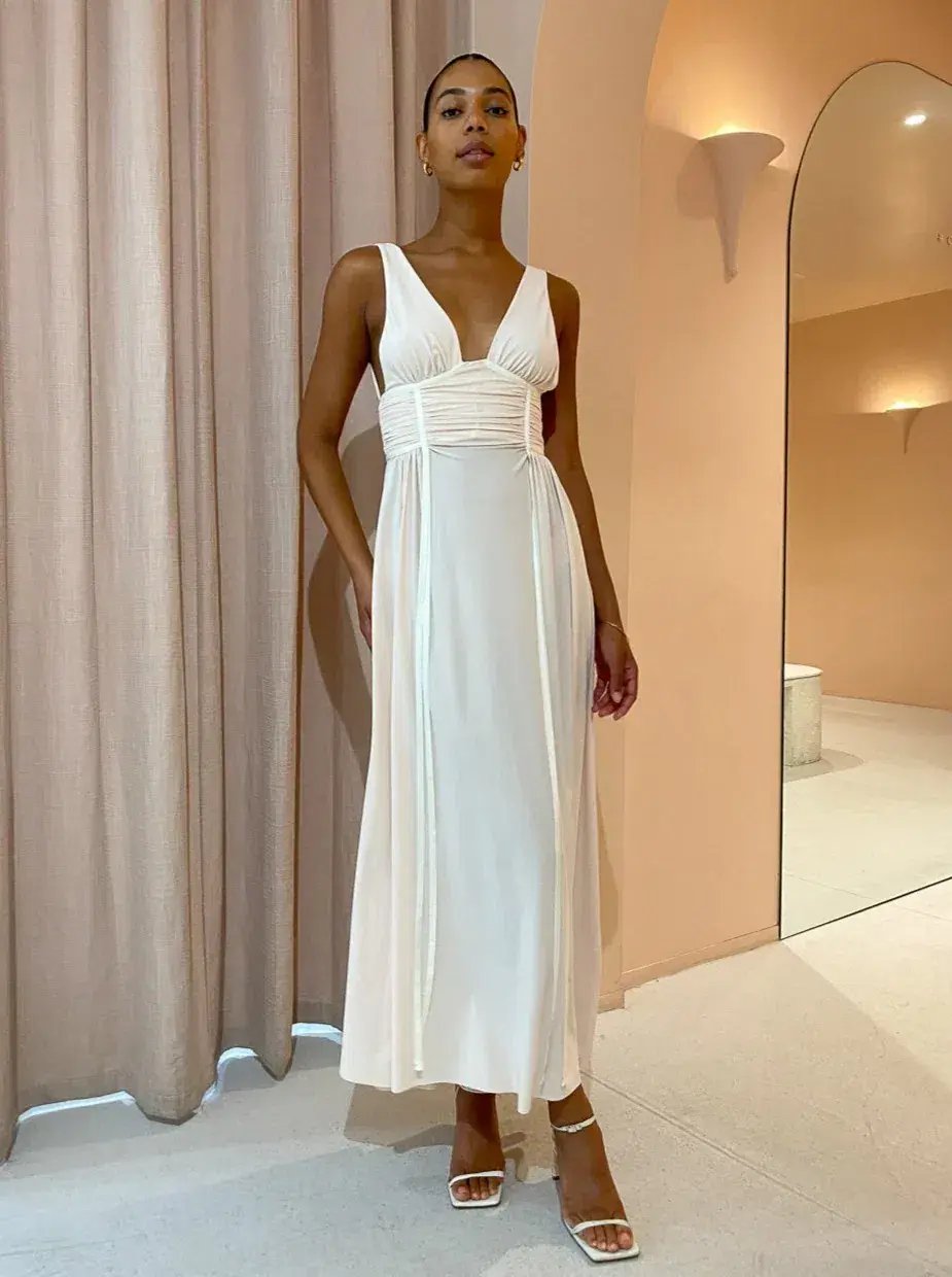Bec & Bridge Gwen Maxi Dress in Shell Size AU 10 photo 2