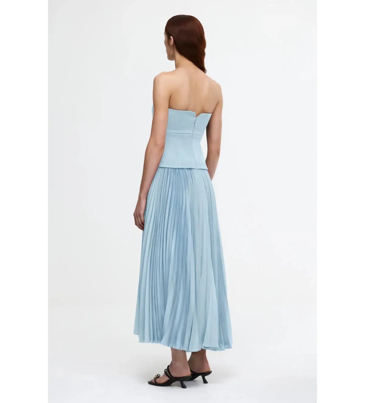 Acler Avonlea Midi Dress in Celeste Blue Size AU 12 photo 3