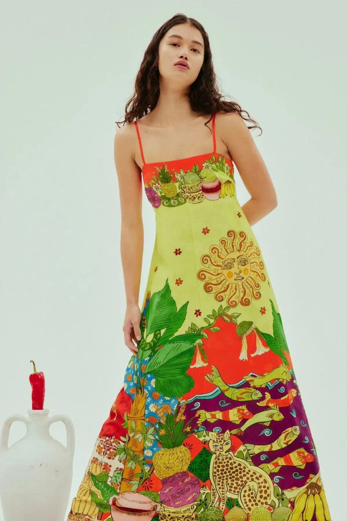Alemais Tiger Day Dress Multi Size 16 photo 3