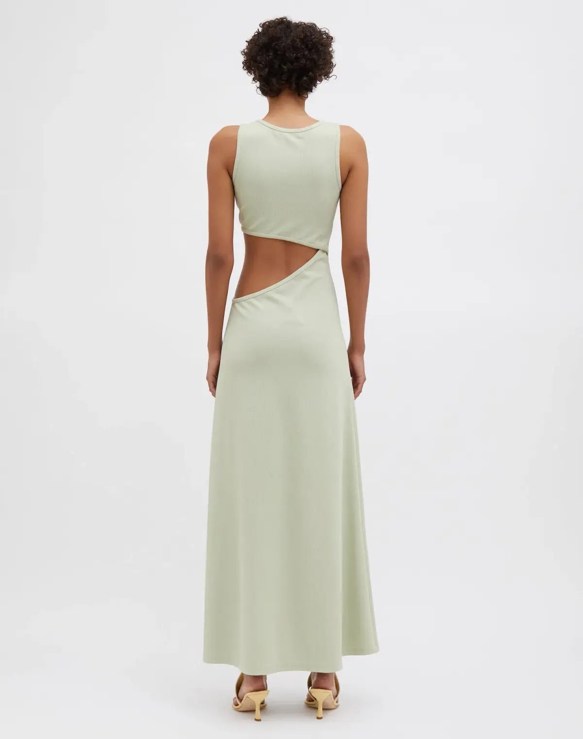 Christopher Esber Stone Cavern Tank Dress in Pistachio Size 10 photo 3