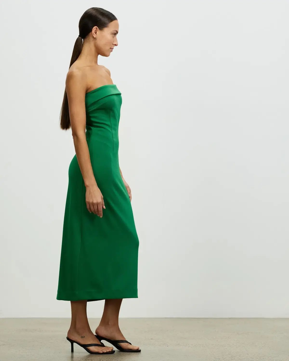 Lover Casablanca Midi Dress Green Size 12 photo 3