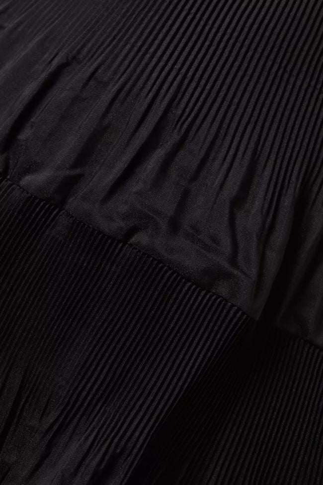 Zimmermann Pleated Mini Dress in Black photo 2