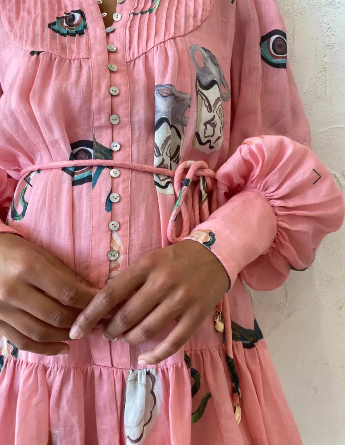 Alemais Cleo Smock Mini Dress Pink Size 14 photo 6