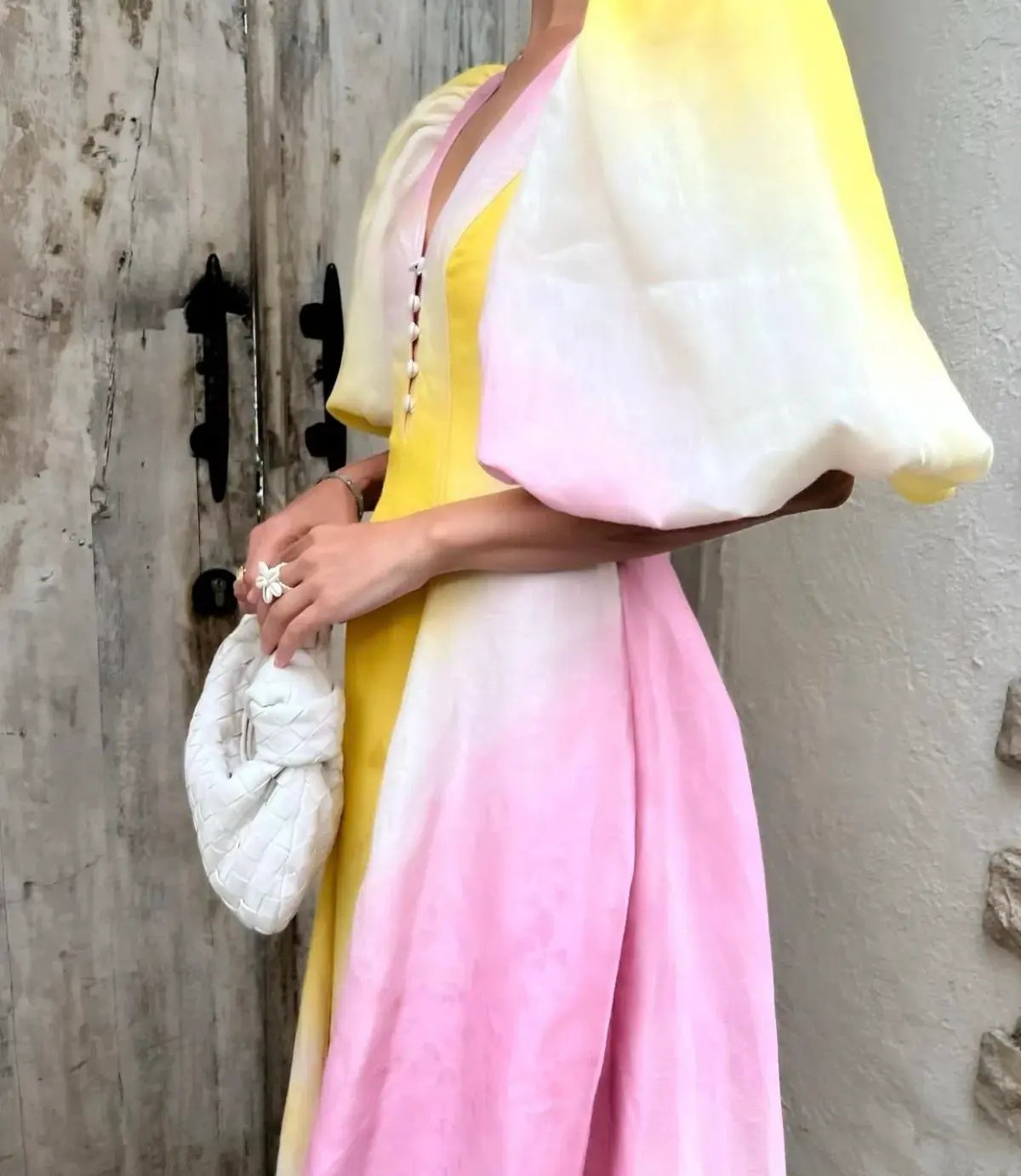 Aje Cloud Burst Midi Dress Multi Size 8 / S photo 4