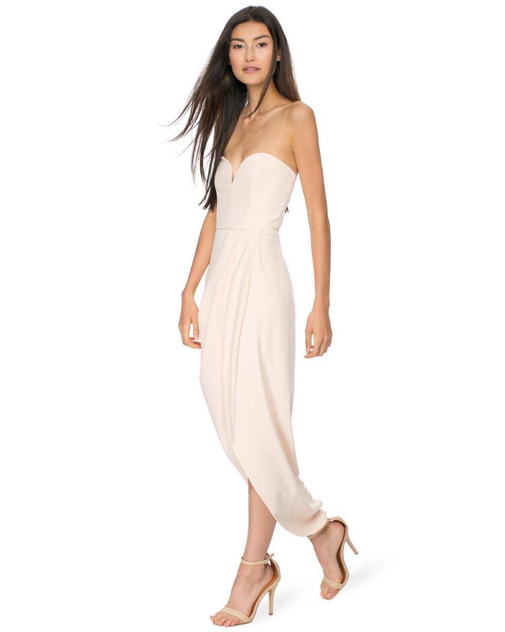 Shona Joy Nude Core 'U' Bustier Draped Dress Ballet photo 2