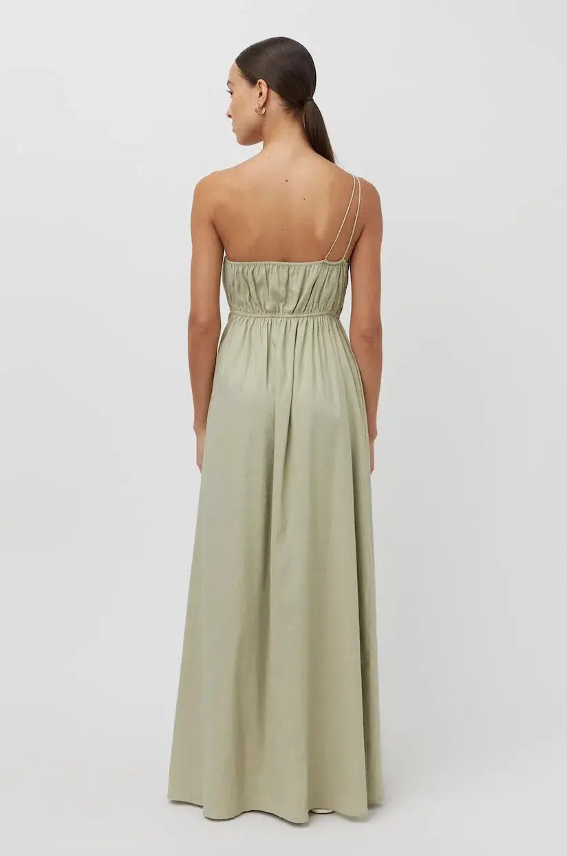 Camilla and Marc Sevilla Asymmetric Maxi Dress Green Size 8 photo 3