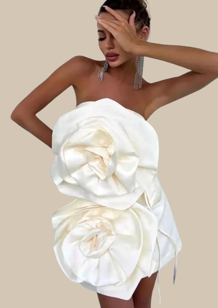 Yojani Elora Dress Ivory photo 2