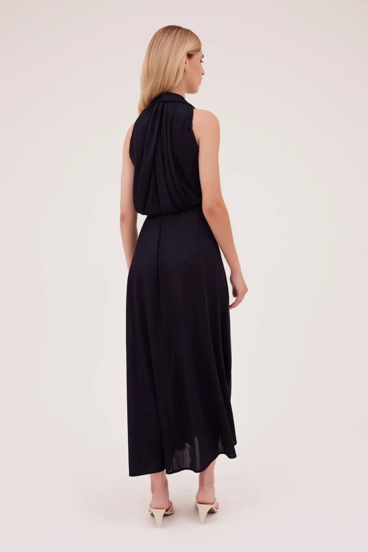 Bianca Spender Jersey Entwined Short Dress Navy Size 12 photo 2