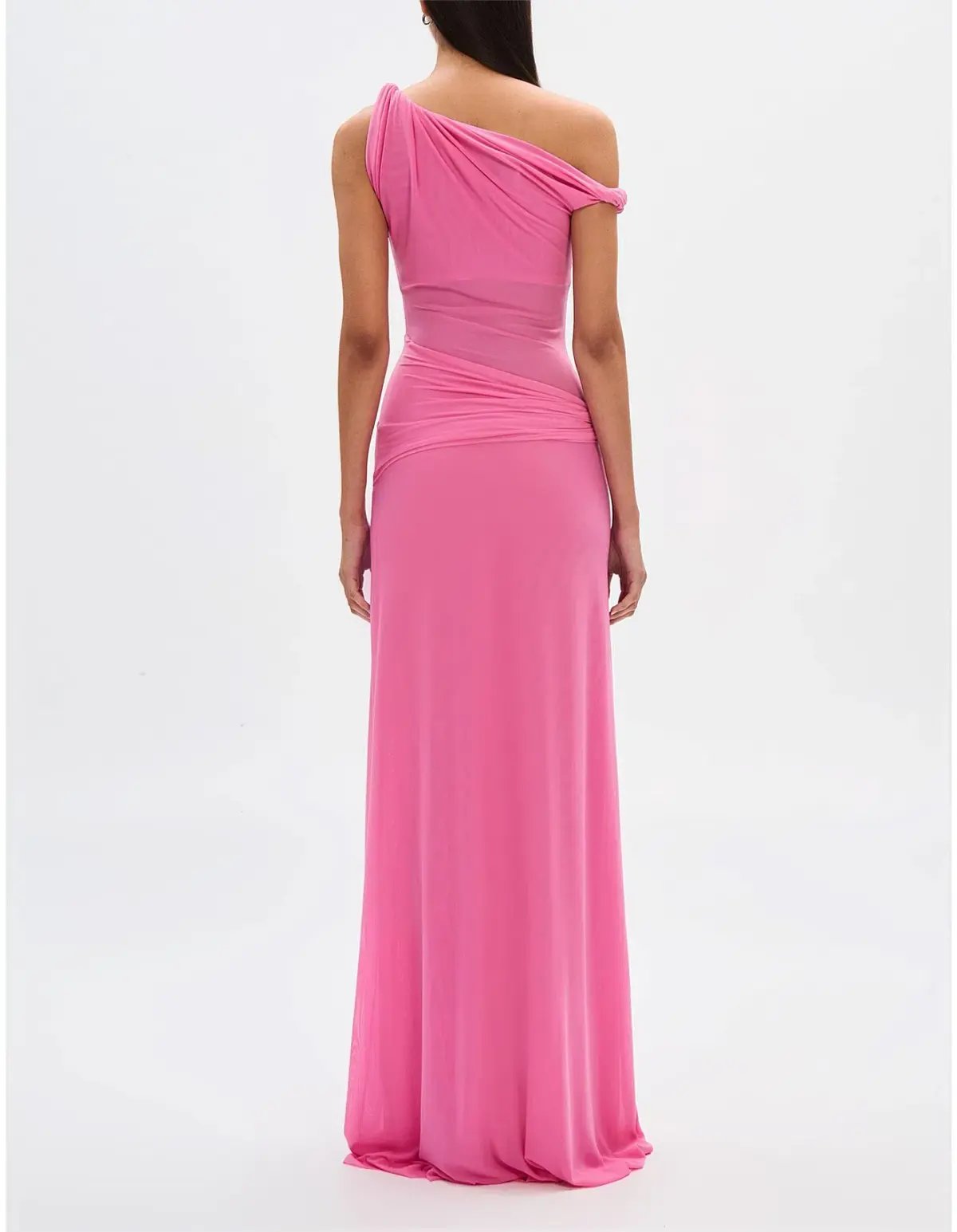 Misha Sisal Mesh Maxi Dress Orchid Pink Size 8 photo 4