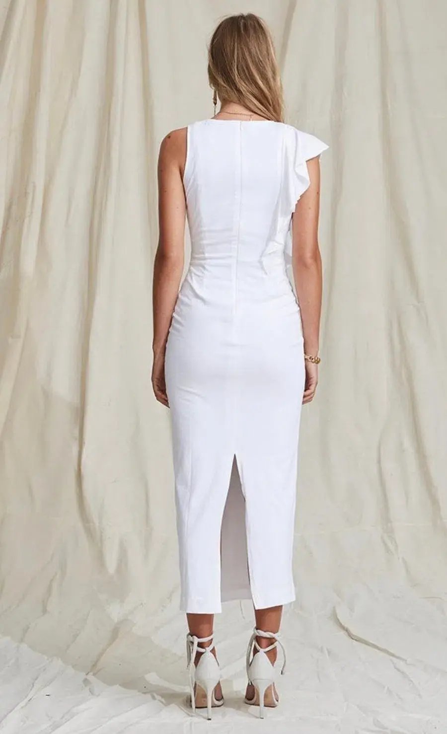 Maurie and Eve Nador Midi Dress White Size 10 photo 2