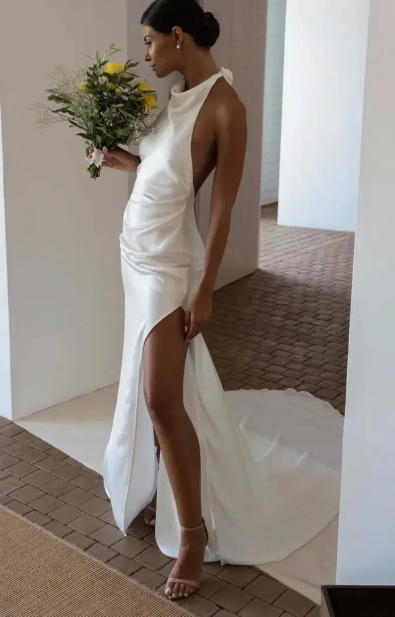 GRACE LOVES LACE Goldie Halter-neck Wedding Dress / Bridal Gown Size M photo 2