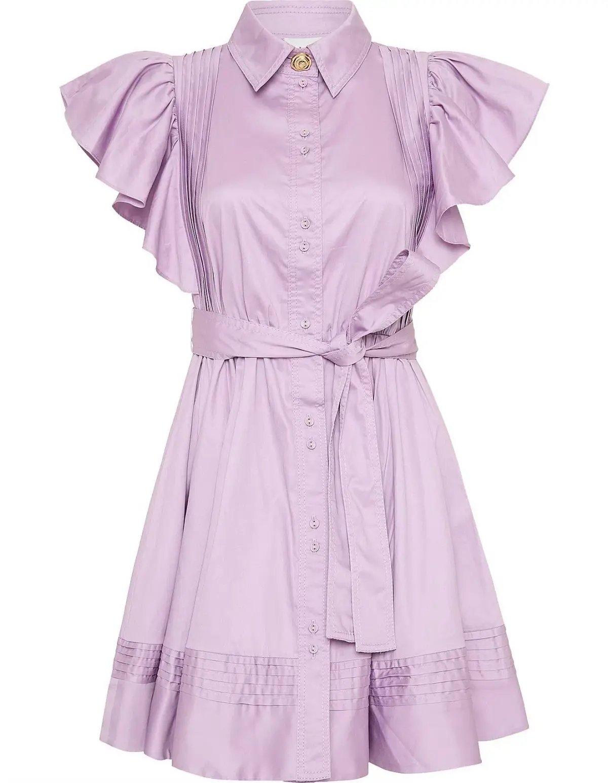 Aje Kindred Frill Mini Dress Lilac Size 12 photo 5