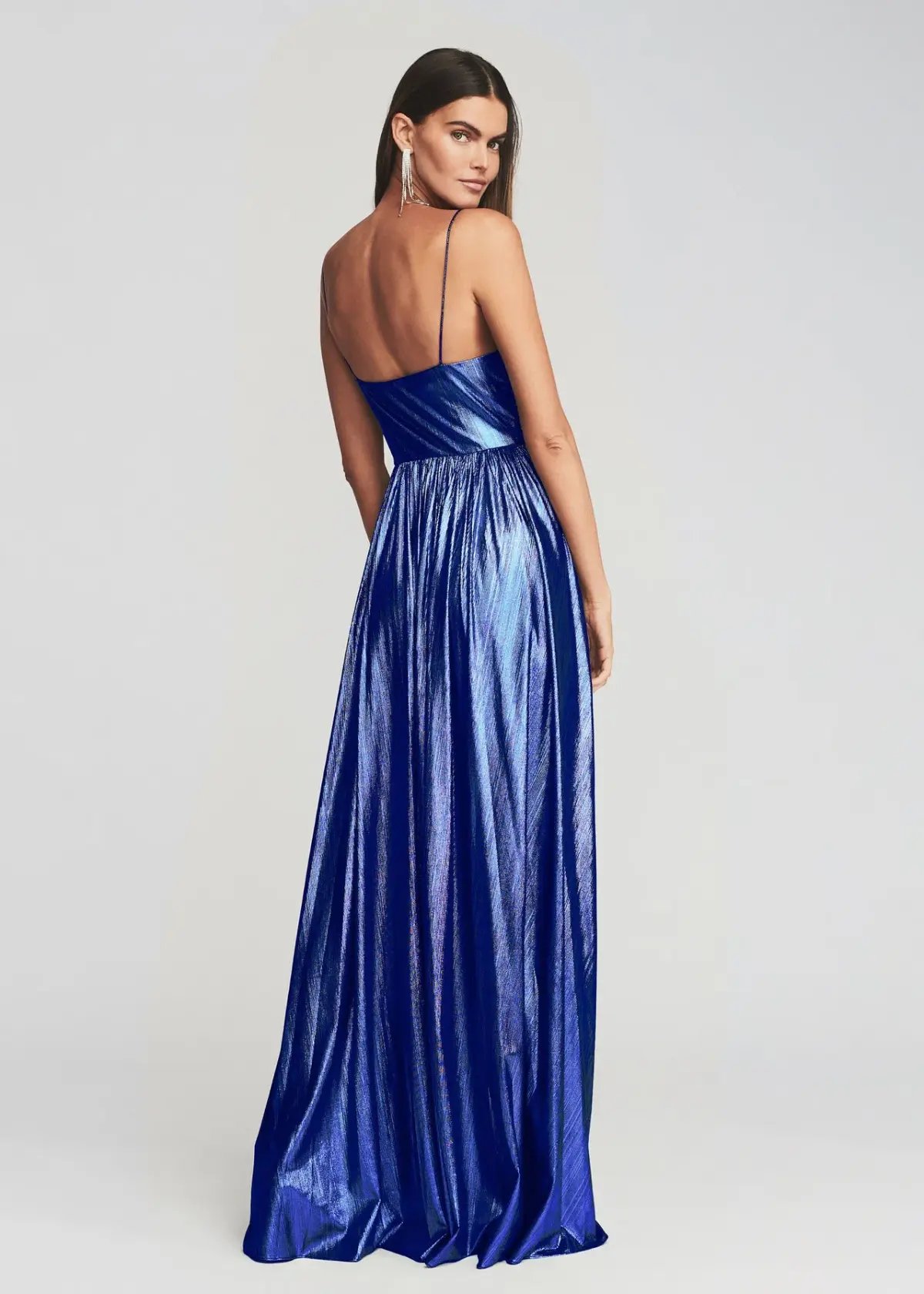 Retrofete Doss Dress Metallic Cobalt Blue Size M / AU 10 photo 2