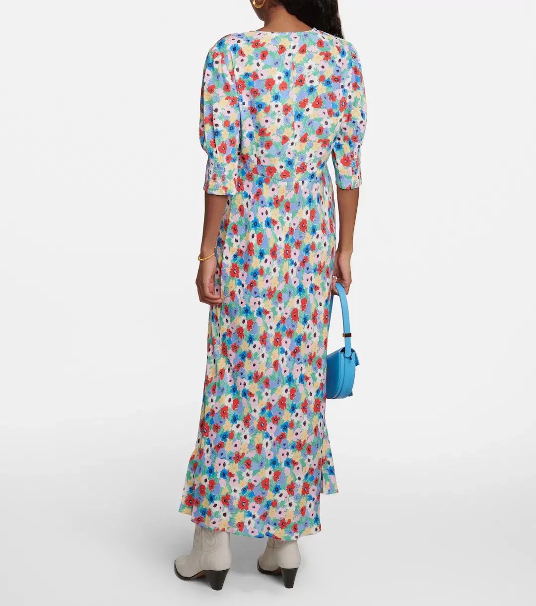 Rixo Zadie Floral Maxi Dress Size 12 photo 3