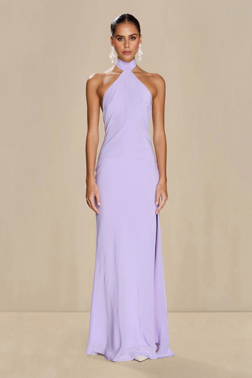 Sonya Yasmine Silk Dress - Lilac photo 3