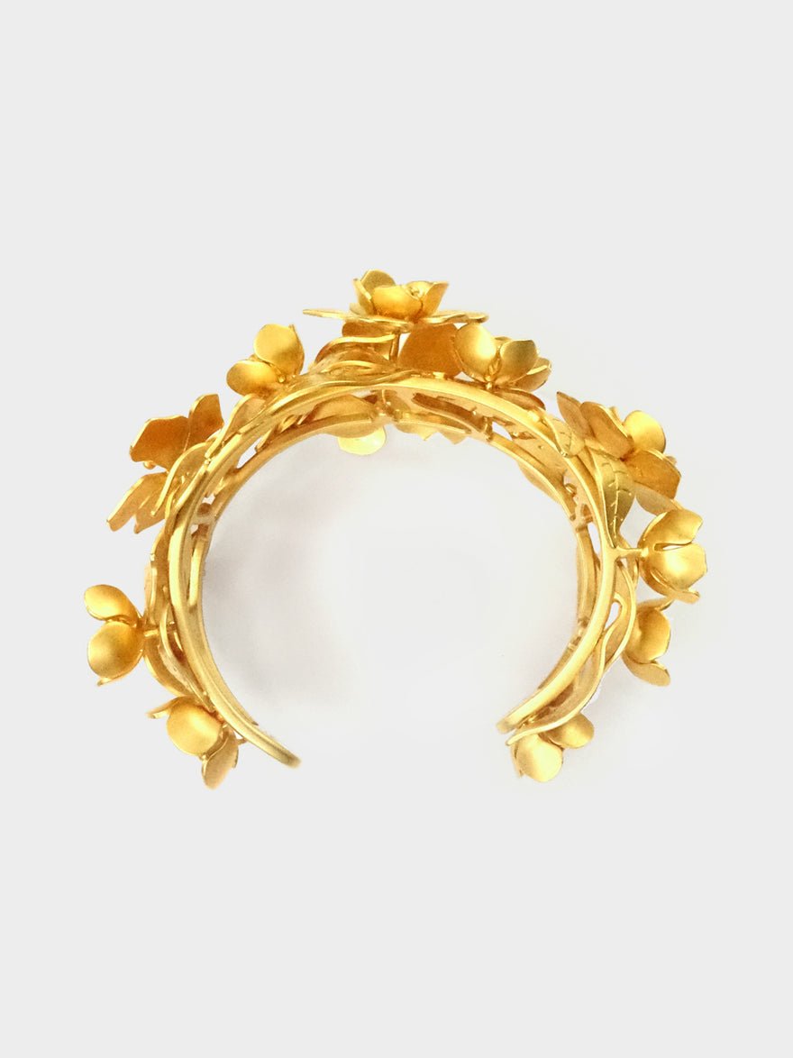 Valentino Floral Cuff Gold photo 4