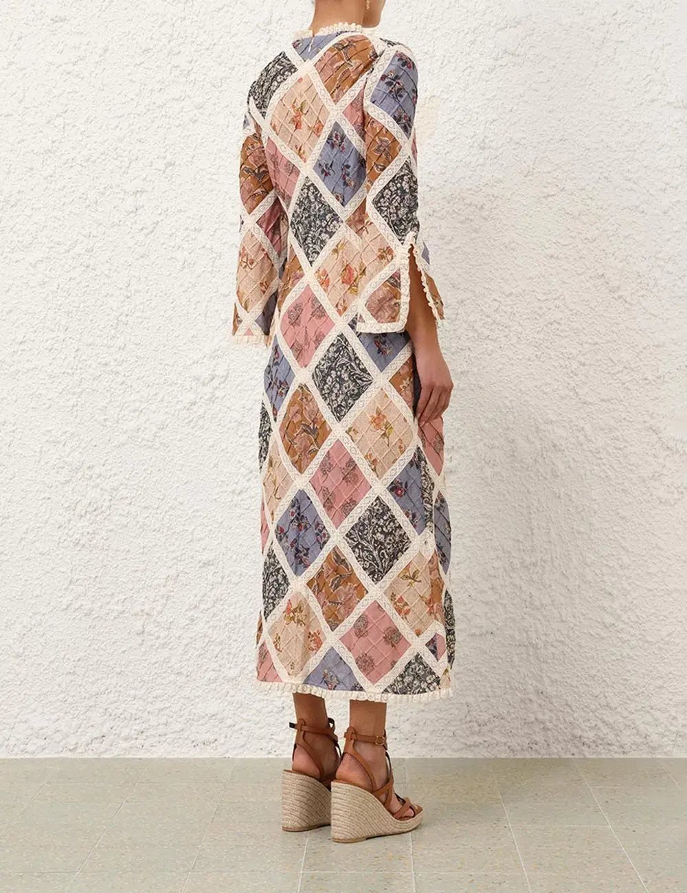 Tallow Lace Trim Midi Dress photo 2
