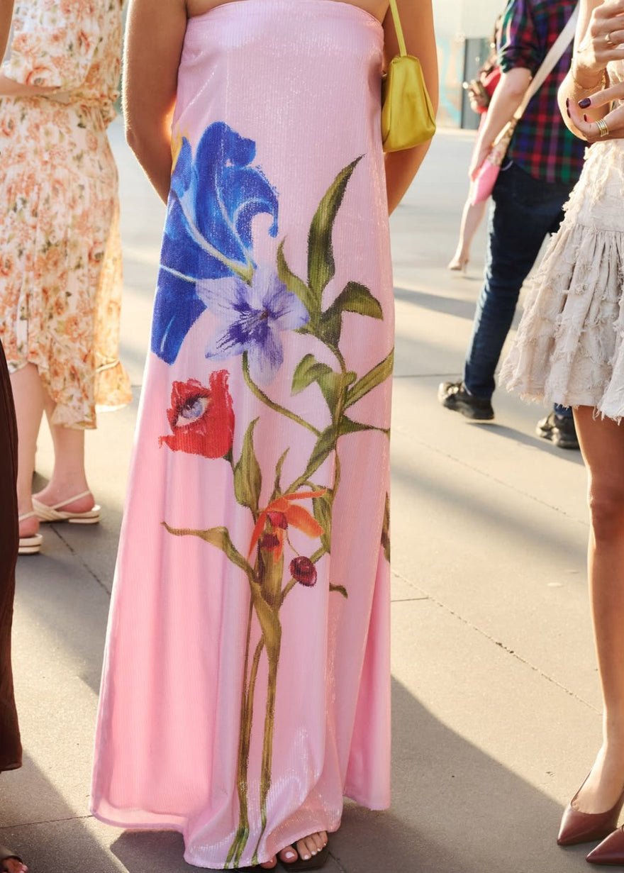 Roame Bianca Strapless Sequin Maxi Dress photo 2