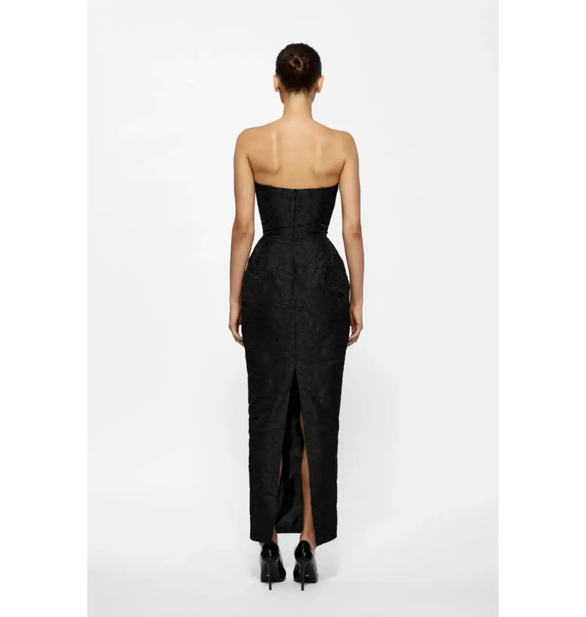 Effie Kats Kiera Midi Dress Black Size 10 photo 4
