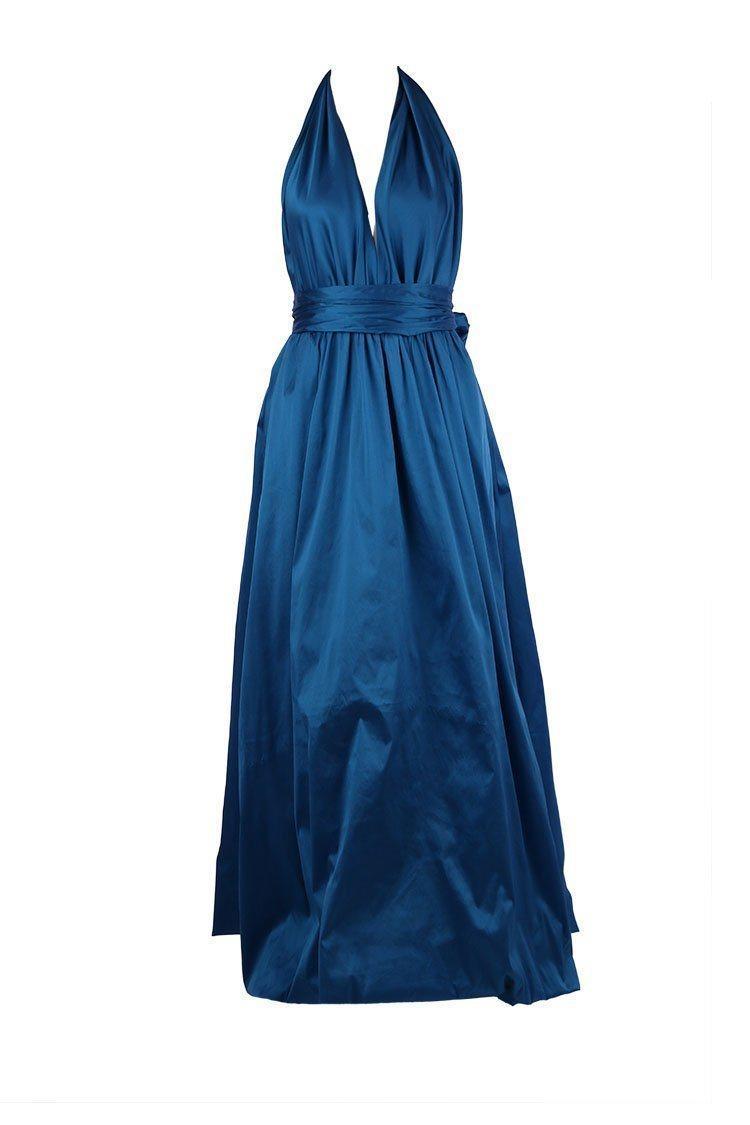 Lucy Laurita Cameo Bubble Gown in Ocean Blue Size 10 photo 2