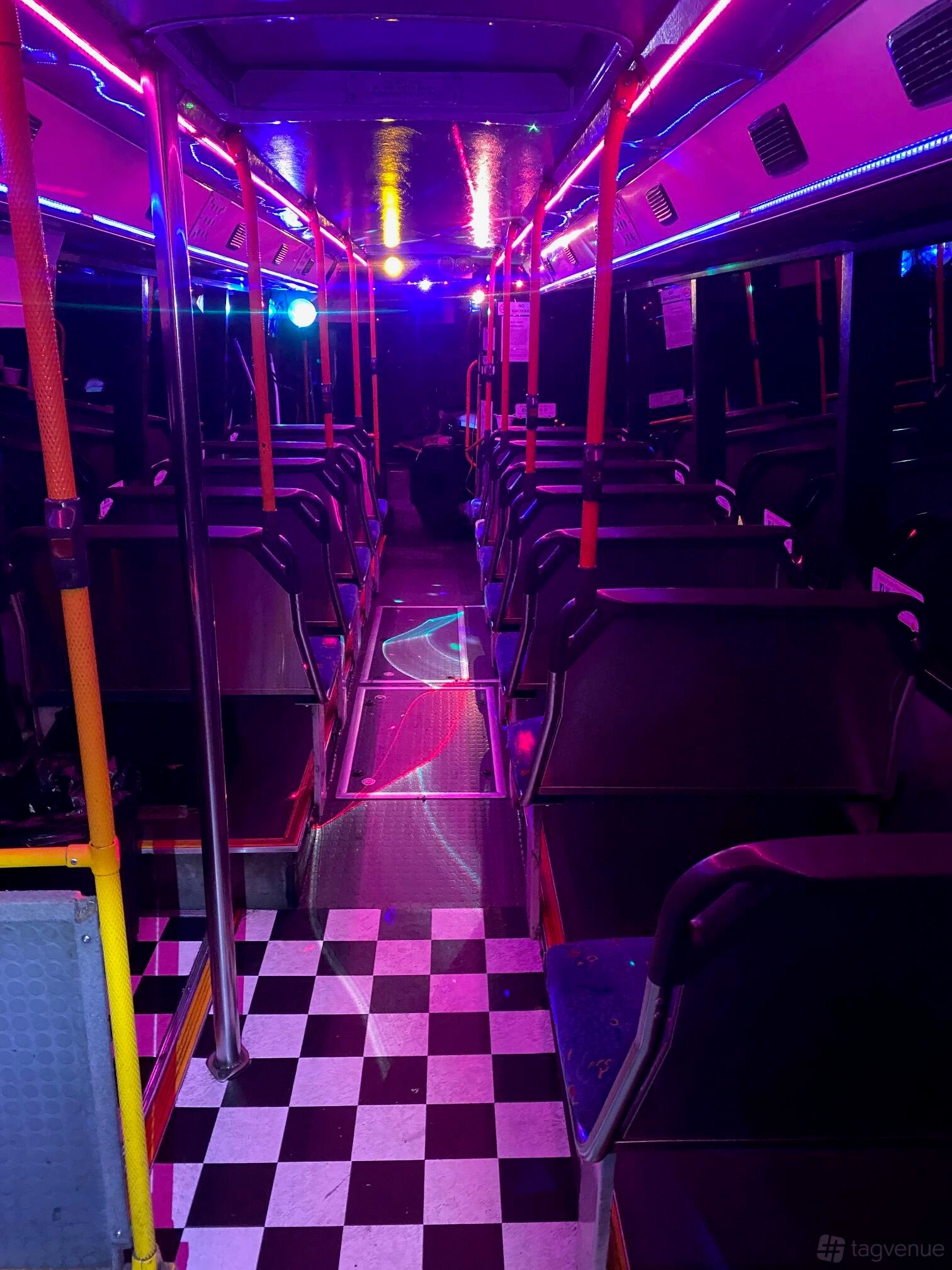 50 Seater Dance Floor & Pole at Pink Party Bus photo 2