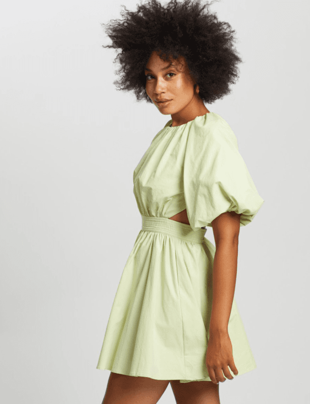 Mossman The Seahaze Mini Dress Green Size 6 photo 5