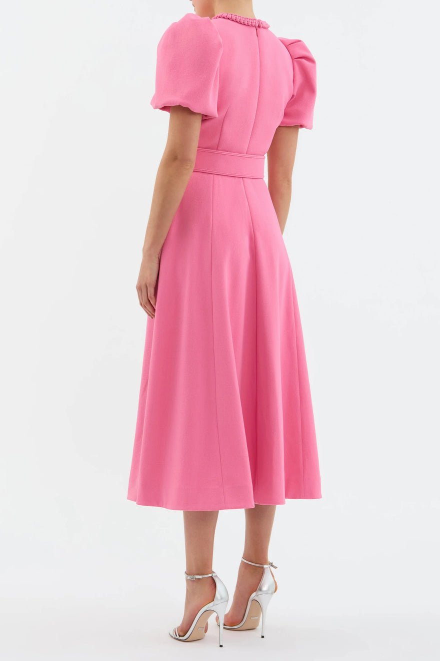 Rebecca Vallance Rosita Puff Sleeve Midi Dress photo 3