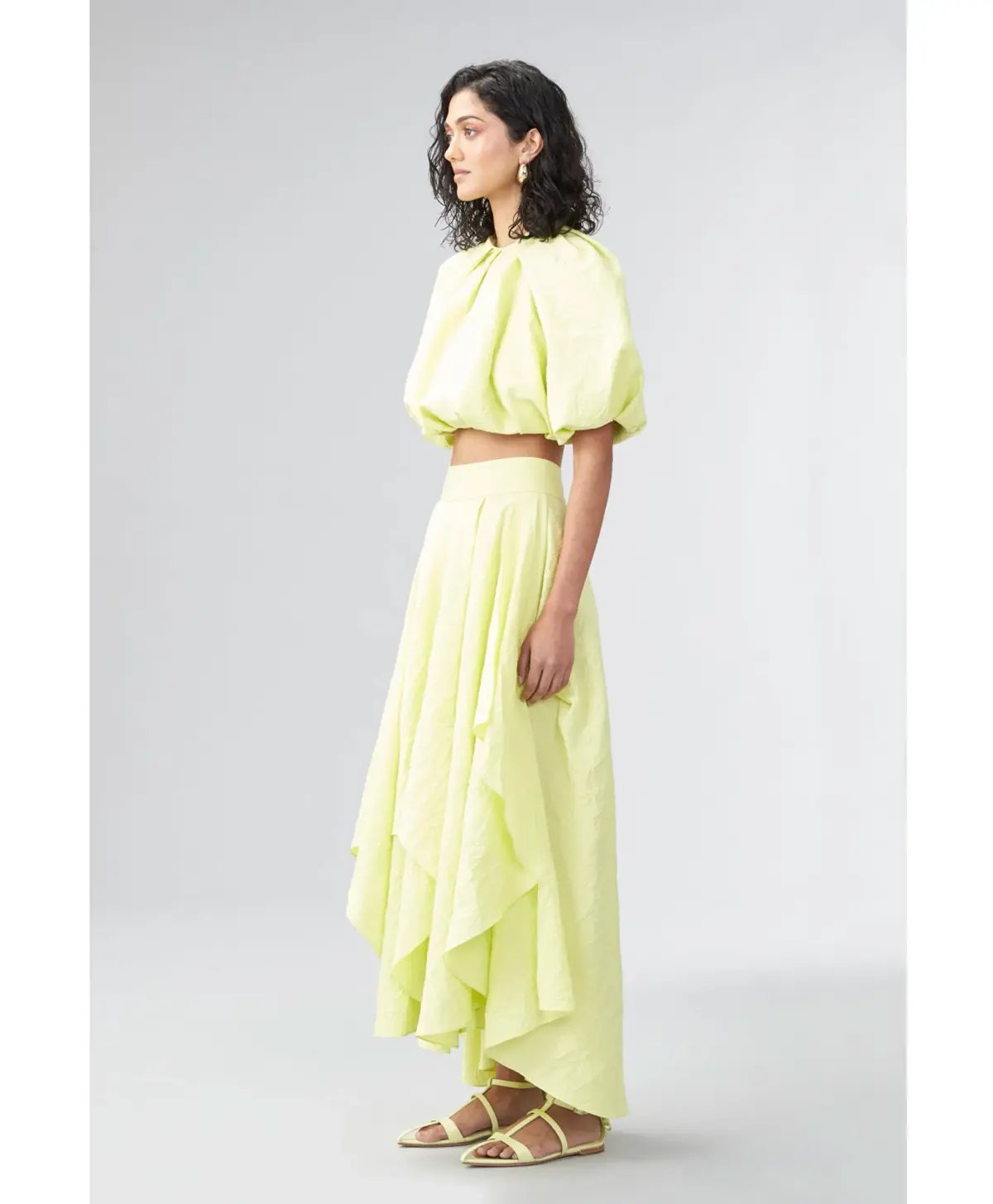 Ginger & Smart Euphoria Top & Skirt Set Citron Size 10 photo 3