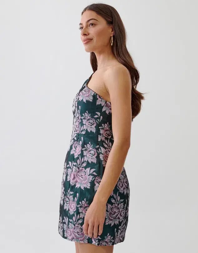 Tussah Natasha Mini Dress Emerald Floral Size AU 8 photo 3