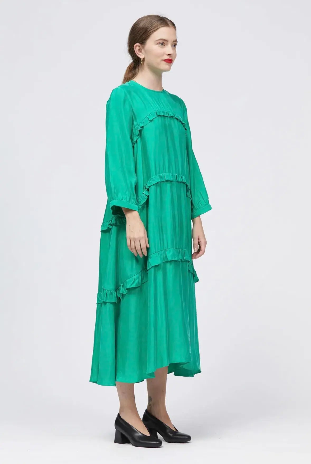 BÚL NAS The Nas Dress Green Size 12 photo 4