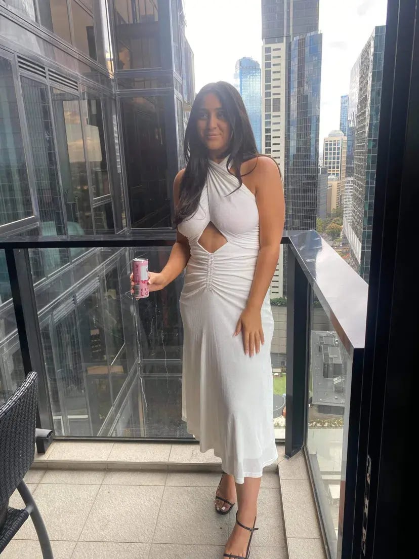 MISHA Esperanza Midi Dress White Size 10/M photo 3