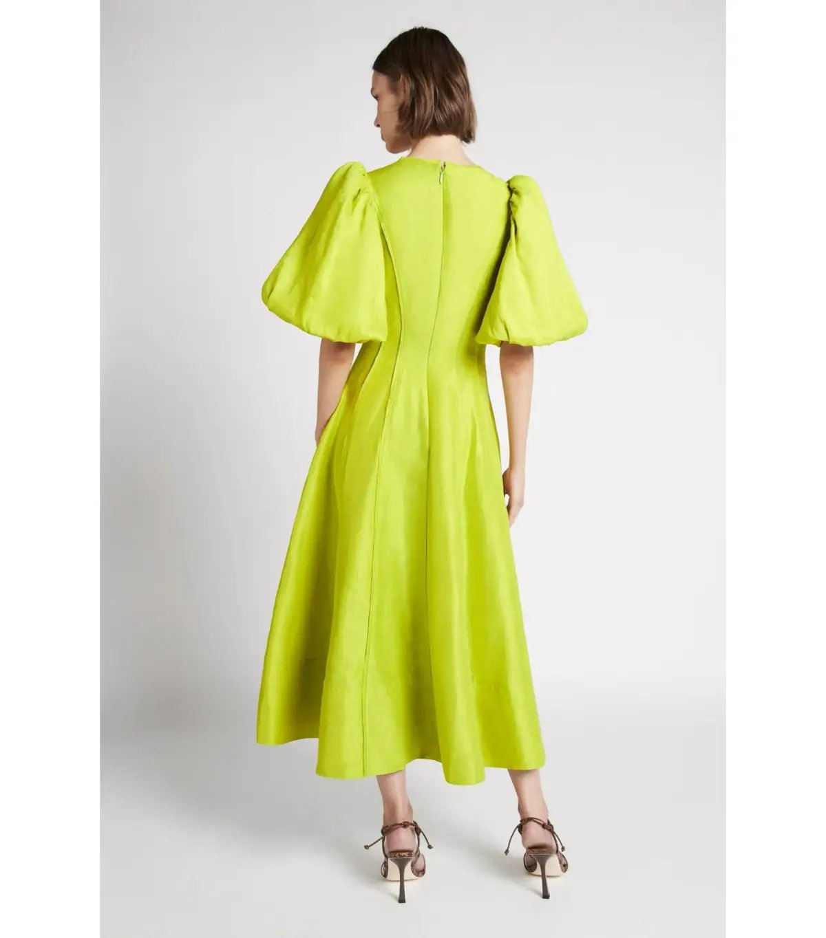 Aje Dusk Puff Sleeve Midi Dress Size AU 10 photo 2