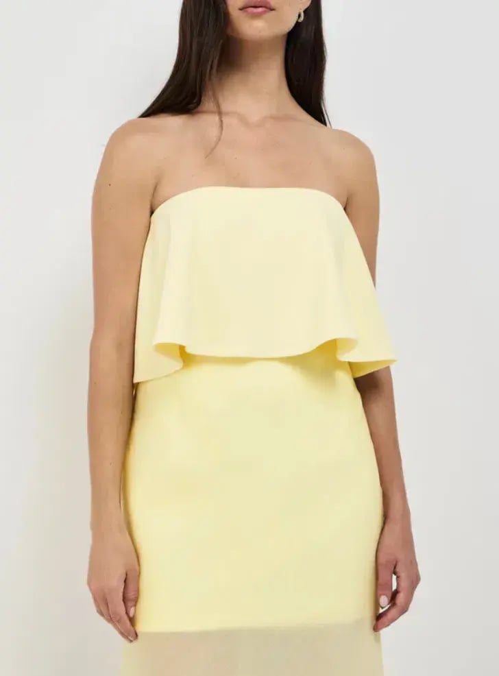 Sheike Gemini Dress Yellow Size 14 photo 3