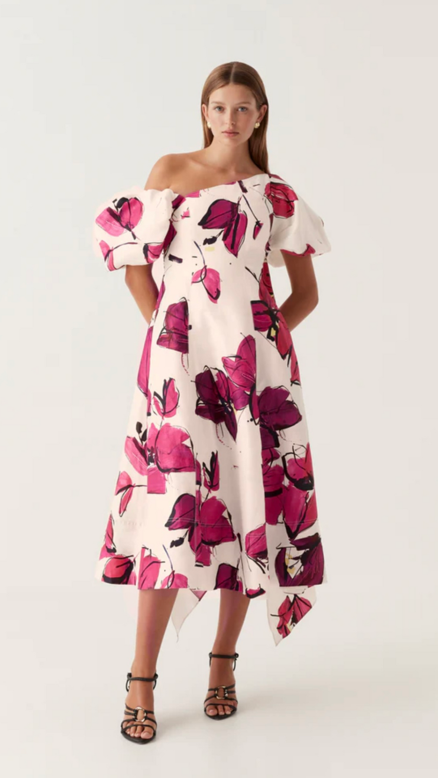AJE Arista Tulip Sleeve Midi photo 3