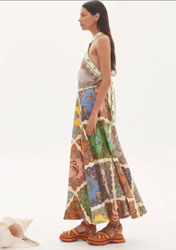 Alemais Trippy Troppo Halter Midi Dress Multi Size 12 photo 3
