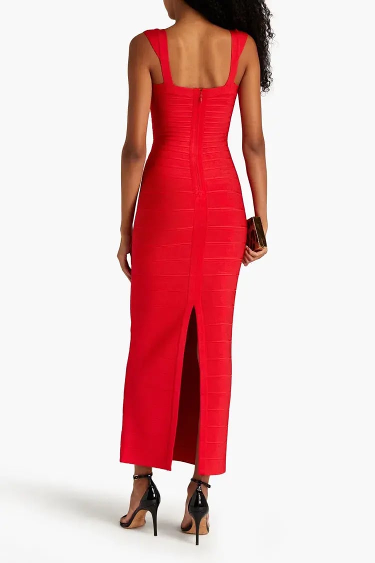 Herve Leger Sweetheart Gown Red Size S / AU 8 photo 2