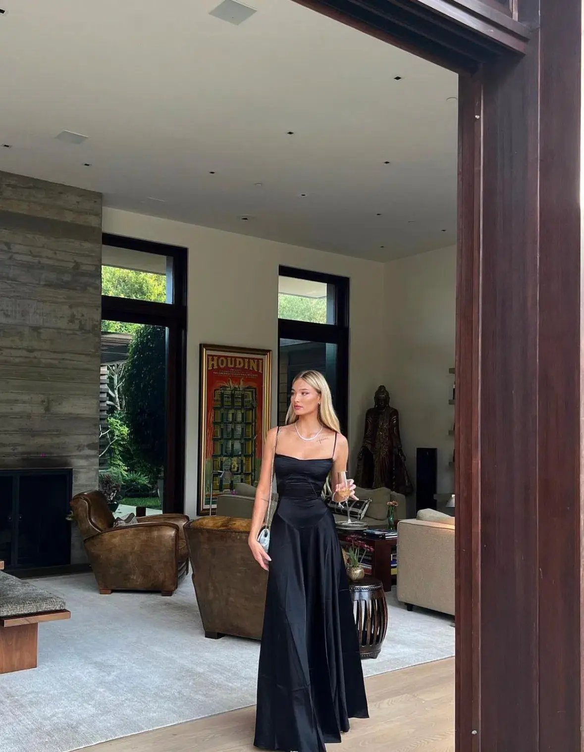 House of CB Anabella Lace Up Maxi Dress in Black Size S / AU 8 photo 4