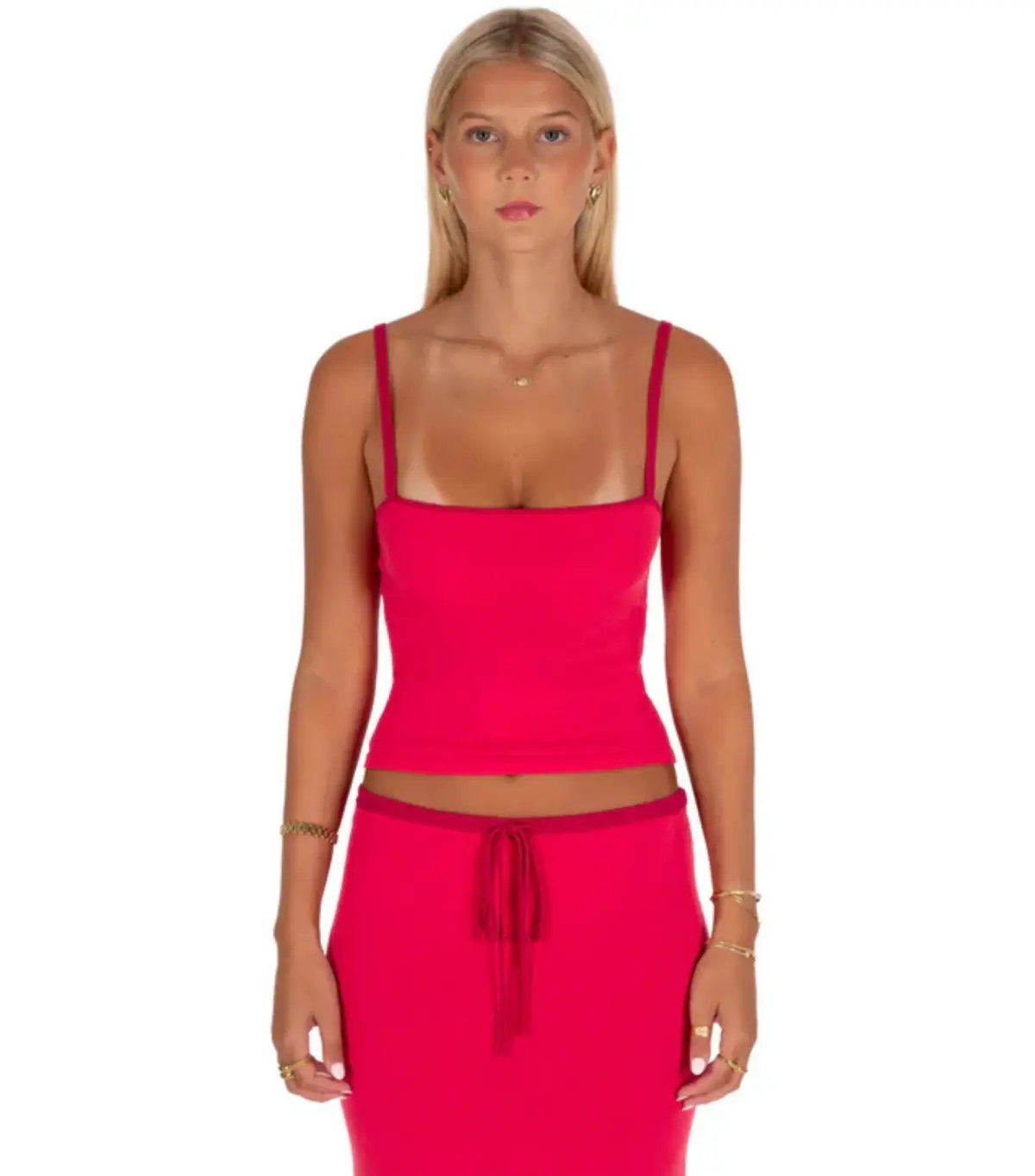 I am Delilah Lilly Tank and Maxi Skirt Set Red Size AU 8 photo 3