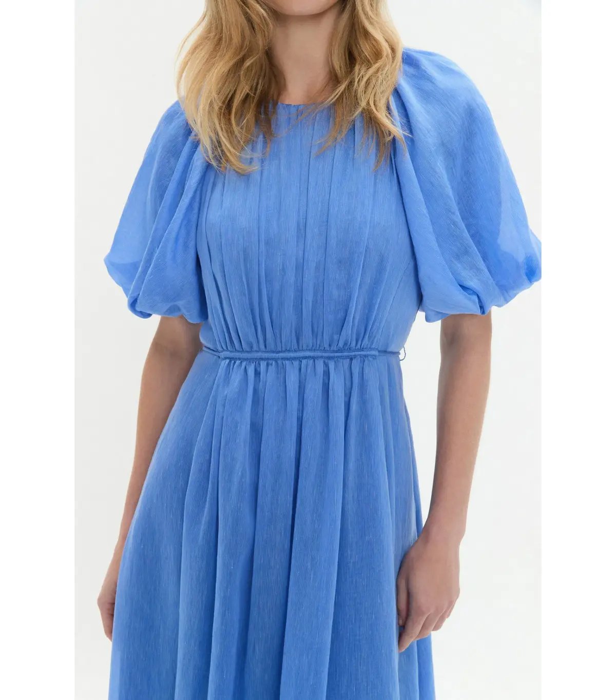 Aje Alma Midi Dress in Mist Blue Size AU 12 photo 3