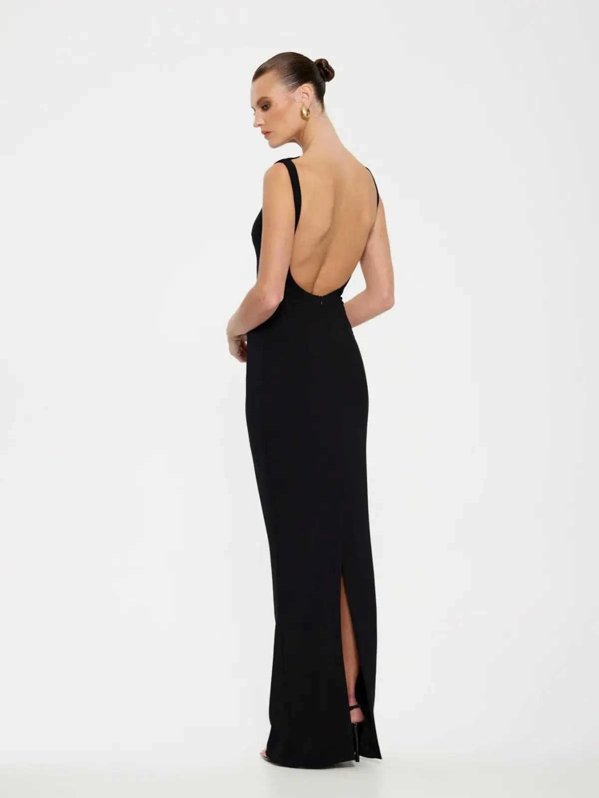 Effie Kats Verona Gown Black Size 10 photo 3