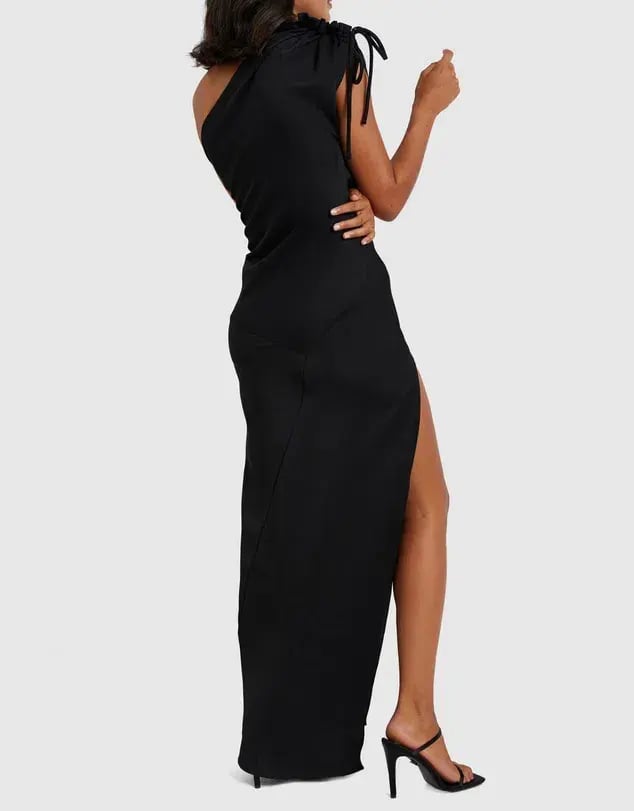 By Johnny One Shoulder Jasmine Dress Black Size 6 photo 4
