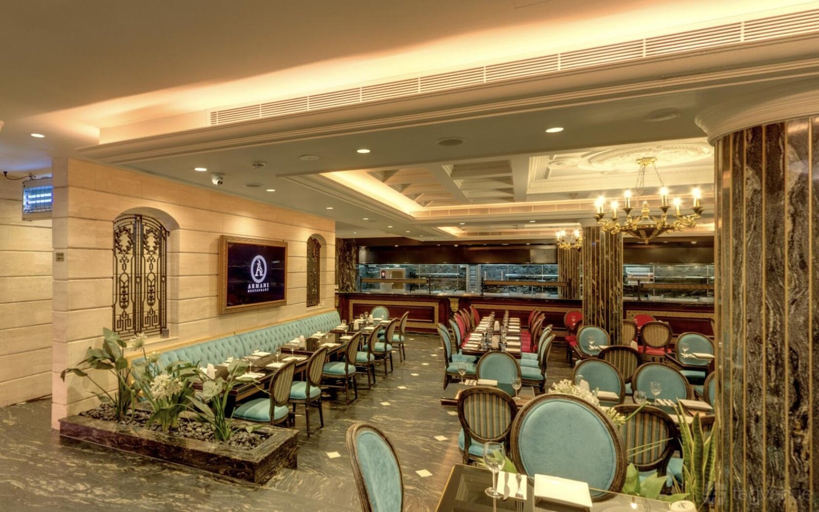 Indoor Dining Room at Armani Restaurant photo 2