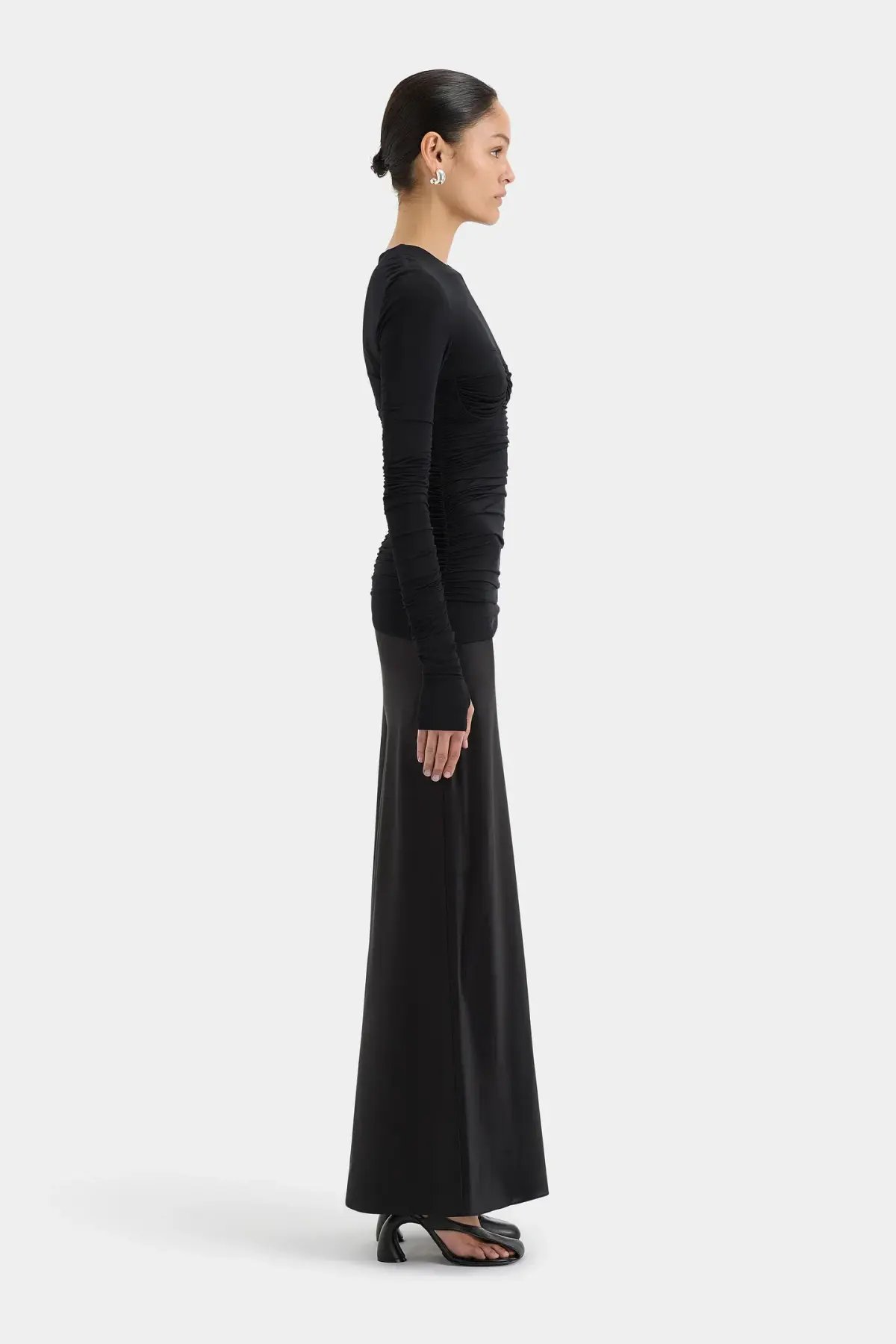 Sir The Label Alessia Draped Gown Black Size 2 / AU 12 photo 2